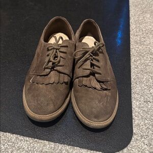 Clark’s Women’s  Brown Suede Lace-Up Shoes